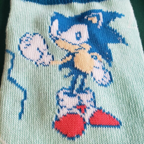 SEGA Sonic the Hedgehog Socks Bundle Blue Red and Yellow socks - Picture 5 of 9